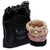 Skinny Silk Scrunchies For Hair, 6 Pieces (Onyx Black, Nude Beige, Vintage Pink)