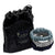 Skinny Silk Scrunchies For Hair, 3 Pieces (Light Blue, Navy Blue, Silver Grey)